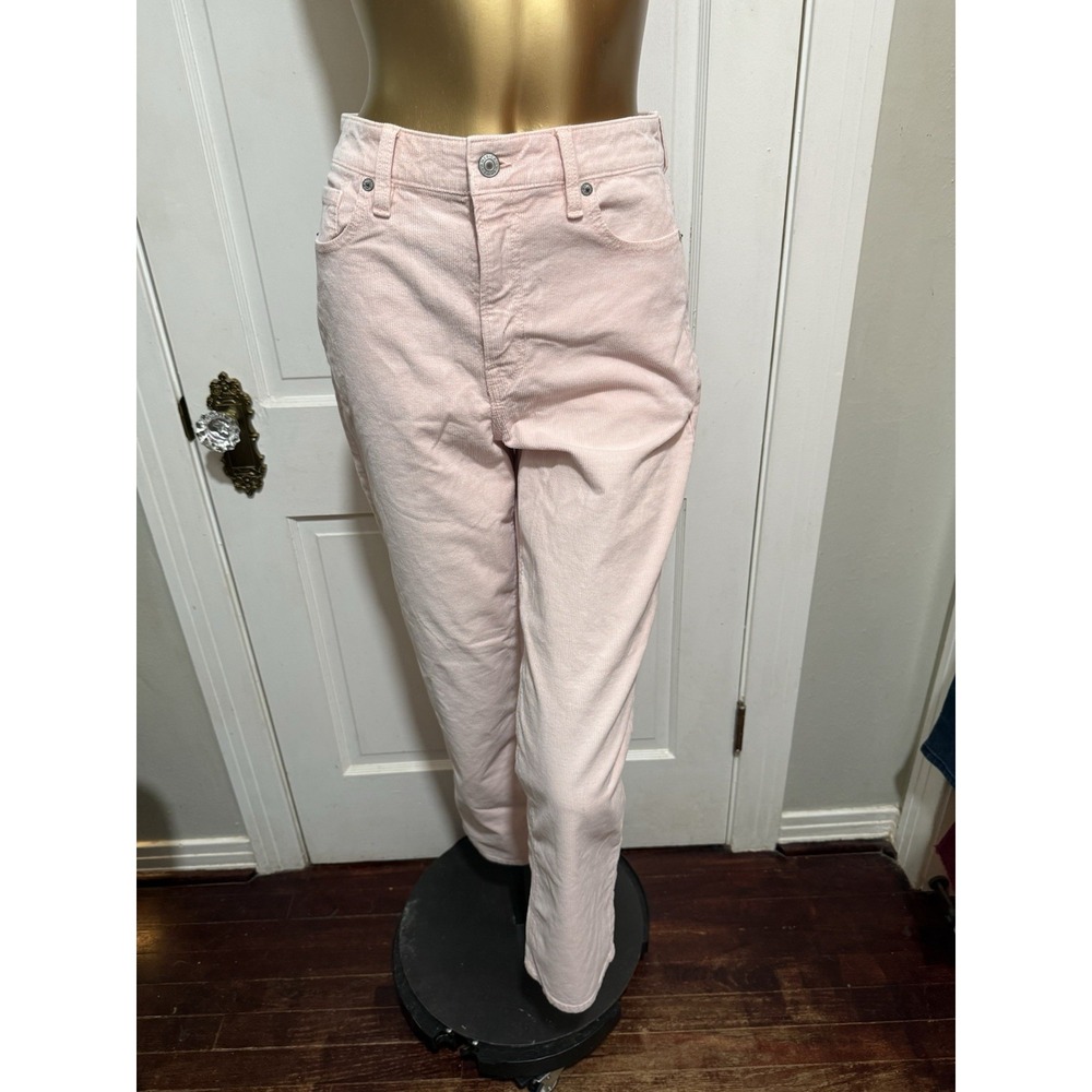 New With Tags Womens American Eagles Size 10 Regular Mom Straight Jeans Pink